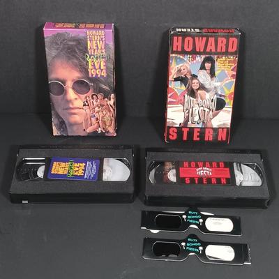 LOT 215L: Vintage Howard Stern VHS Tapes with Who Framed Roger Rabbit VHS