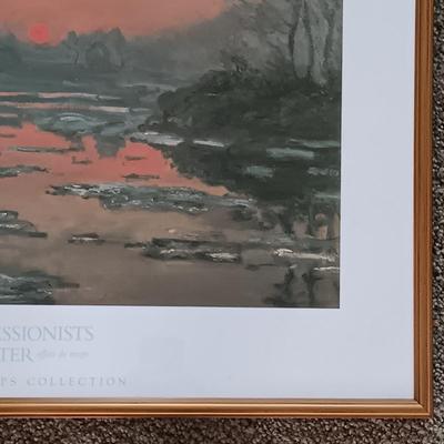 LOT 217L: Framed Print of Claude Monet's Sunset on the Seine from The Phillips Collection