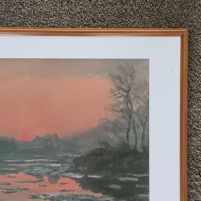 LOT 217L: Framed Print of Claude Monet's Sunset on the Seine from The Phillips Collection