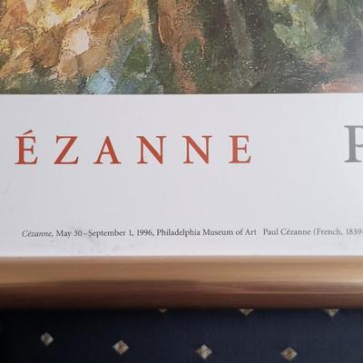 LOT 220L: Framed Print of Paul Cezanne's Landscape, Study After Nature From The Philadelphia Museum of Art 1996 Exhibition