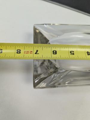 Vintage Mid Century Modern Classic Clear Glass Ashtrays Square/Rectangle
