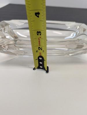 Vintage Mid Century Modern Classic Clear Glass Ashtrays Square/Rectangle