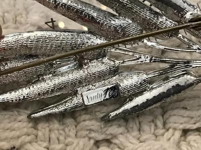 Judy Lee Silver tone Brooch