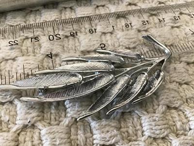 Judy Lee Silver tone Brooch