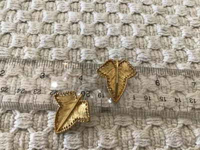 BSK Gold Brushed tone Vintage Earrings