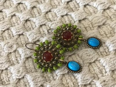 Vintage Colorful Unique Earrings