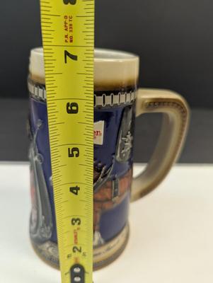 Vintage Anheuser-Busch Budweiser Clydesdale Beer Steins #5 & #6