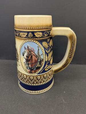 Vintage Anheuser-Busch Budweiser Clydesdale Beer Steins #5 & #6