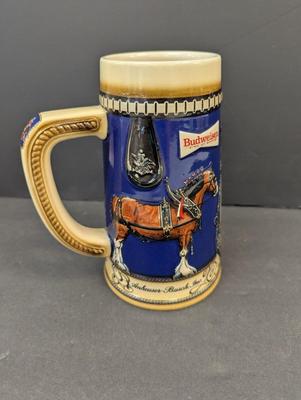 Vintage Anheuser-Busch Budweiser Clydesdale Beer Steins #5 & #6