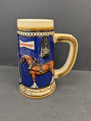 Vintage Anheuser-Busch Budweiser Clydesdale Beer Steins #5 & #6