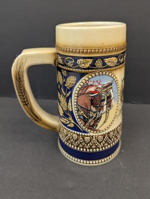 Vintage Anheuser-Busch Budweiser Clydesdale Beer Steins #5 & #6