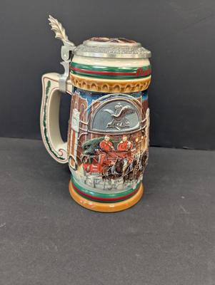 1997 Budweiser Holiday Stein "Home For The Holidays" 14158