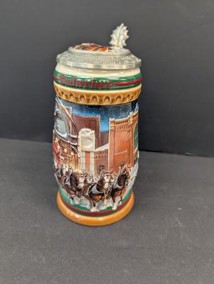 1997 Budweiser Holiday Stein "Home For The Holidays" 14158