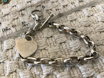 925 Vintage Bracelet Monogrammed Heart