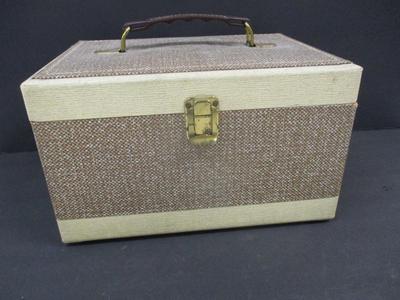 Vintage Wooden Sewing Box