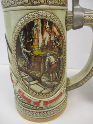 Handcrafted Anheuser Busch "A" Series 20713 LE Stein & "F" Series 04647 LE Stein #8