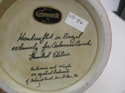 The Anheuser Busch Heritage Series The Bauernhof Stein Second In Series 4913 & Handcrafted In Brazil LE #9