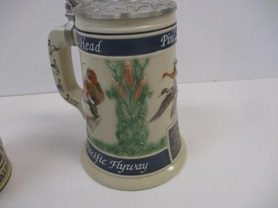 Handcrafted Anheuser Busch Endangered Species Stein 50276 Bald Eagle 1989 & Waterfowl Flyway Series Ducks Unlimited 06319 #10