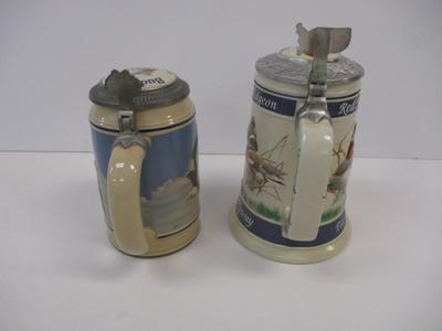 Handcrafted Anheuser Busch Endangered Species Stein 50276 Bald Eagle 1989 & Waterfowl Flyway Series Ducks Unlimited 06319 #10