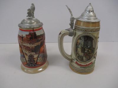 Handcrafted Anheuser Busch Collectors Club 1999 Membership Stein 23797 & "A" Series 13513 LE Stein #11
