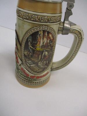 Handcrafted Anheuser Busch Collectors Club 1999 Membership Stein 23797 & "A" Series 13513 LE Stein #11