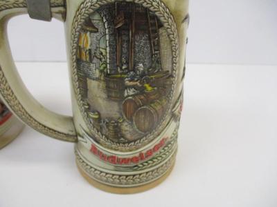 Handcrafted Anheuser Busch Collectors Club 1999 Membership Stein 23797 & "A" Series 13513 LE Stein #11