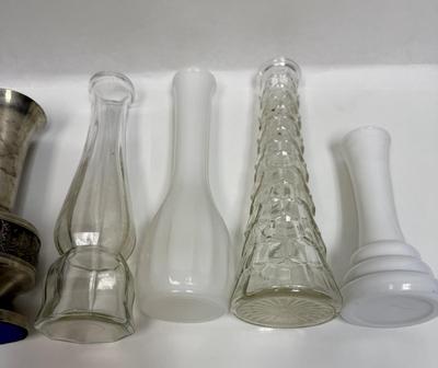 Sale Photo Thumbnail #479: Some of these vintage vases have some discoloration or residue inside, but otherwise they are in good condition.