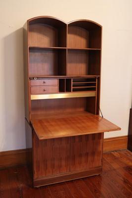 Mid-Century ROMWEBER Book Shelf & Drop Front Desk