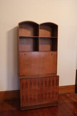 Mid-Century ROMWEBER Book Shelf & Drop Front Desk