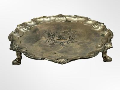 Vintage Raimond Silverplate Footed Tray