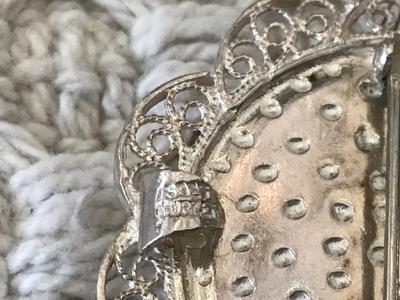 925 Sterling Turkey Vintage Filagree Brooch