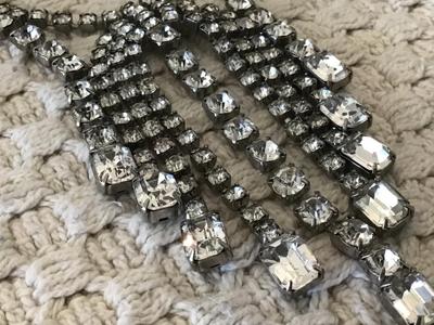 Vintage Clear Rhinestone Statement