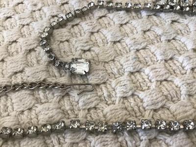Vintage Clear Rhinestone Statement