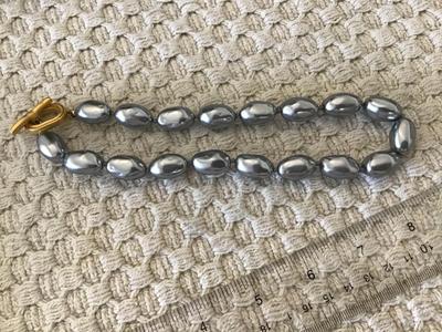 Metallic Bead Knotted TOOGLE Collar Necklace