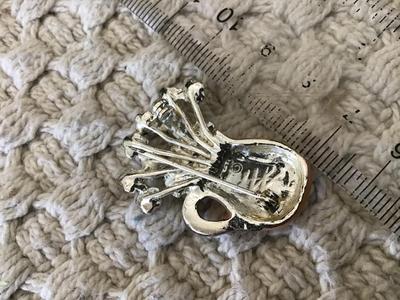 Enamel Flower Vase Pin