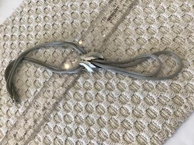 Brushed Silvertone Mesh Necklace