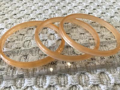 Shimmering Peach Bangles