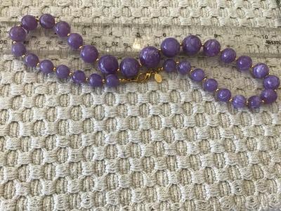 Amethyst Lucite Joan Rivers Signed