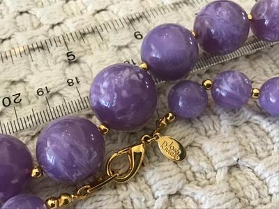 Amethyst Lucite Joan Rivers Signed