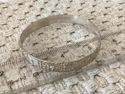 Silver Plated Mexico Bangle