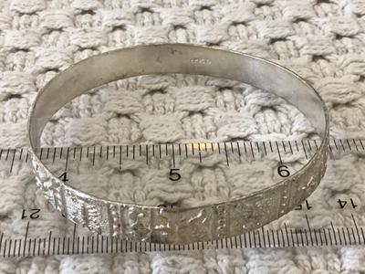 Silver Plated Mexico Bangle