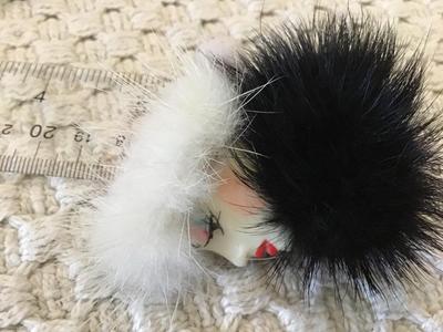 Santa Fur Face Brooch
