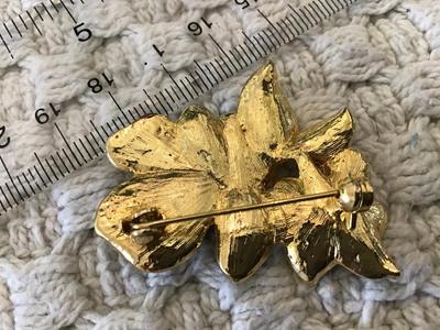 Vintage Enamel Floral Brooch