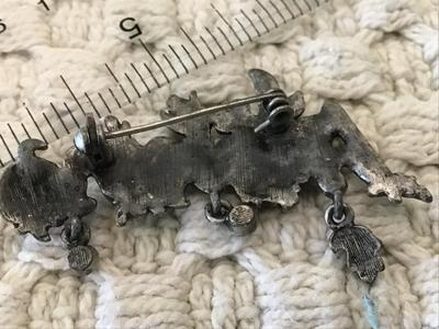Pewter like Autumn Brooch
