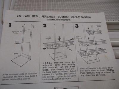 New Metal Permanent Counter Display System - 3 Shelves
