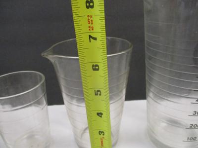 Vintage Set Of 4 Photography Beakers Eastman Kodak Rochester, NY
