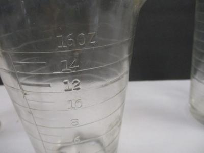 Vintage Set Of 4 Photography Beakers Eastman Kodak Rochester, NY