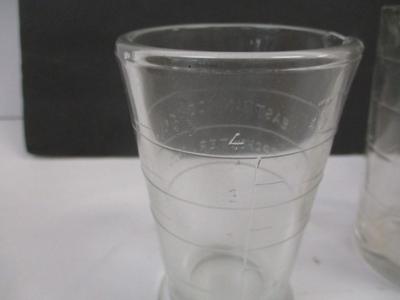 Vintage Set Of 4 Photography Beakers Eastman Kodak Rochester, NY