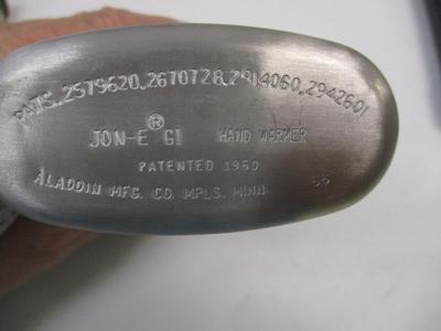 J. C. Higgins Made In Japan Hand Warmers w/ Velvet Pouch & Jon-G Gi Aladdin MFG. Hand Warmer