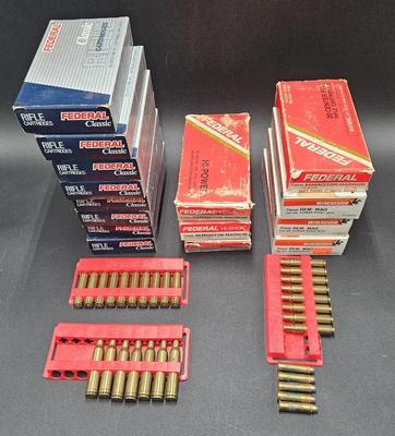 Large Bundle of 15 Boxes Federal 7mm Remington Classic & Magnum Rifle Cartridges